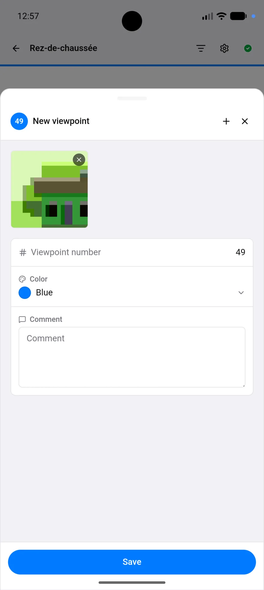 Création d'un point de vue sur Android